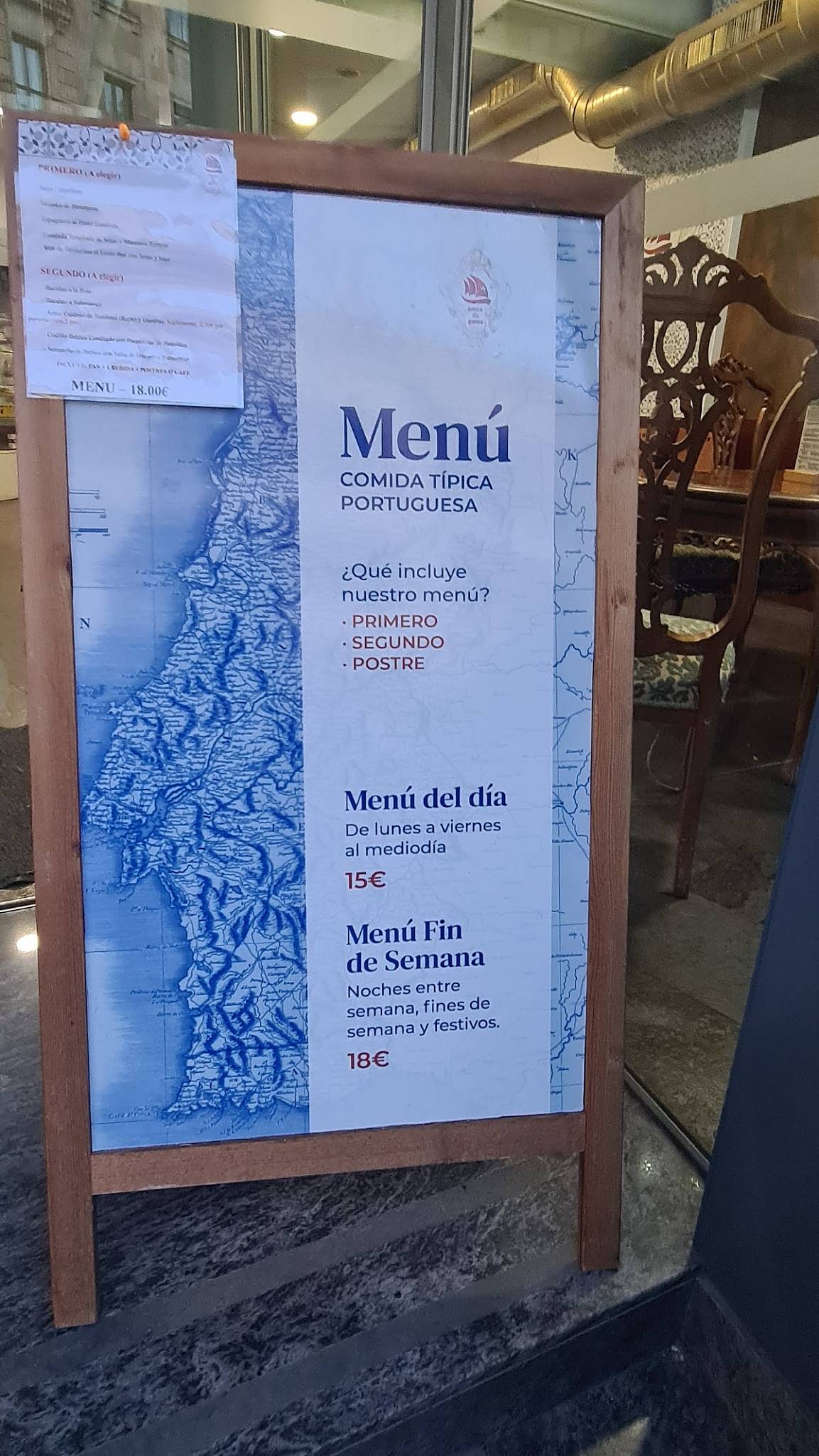 Carta del restaurante Pastelería Vasco Da Gama, Salamanca, C. Azafranal
