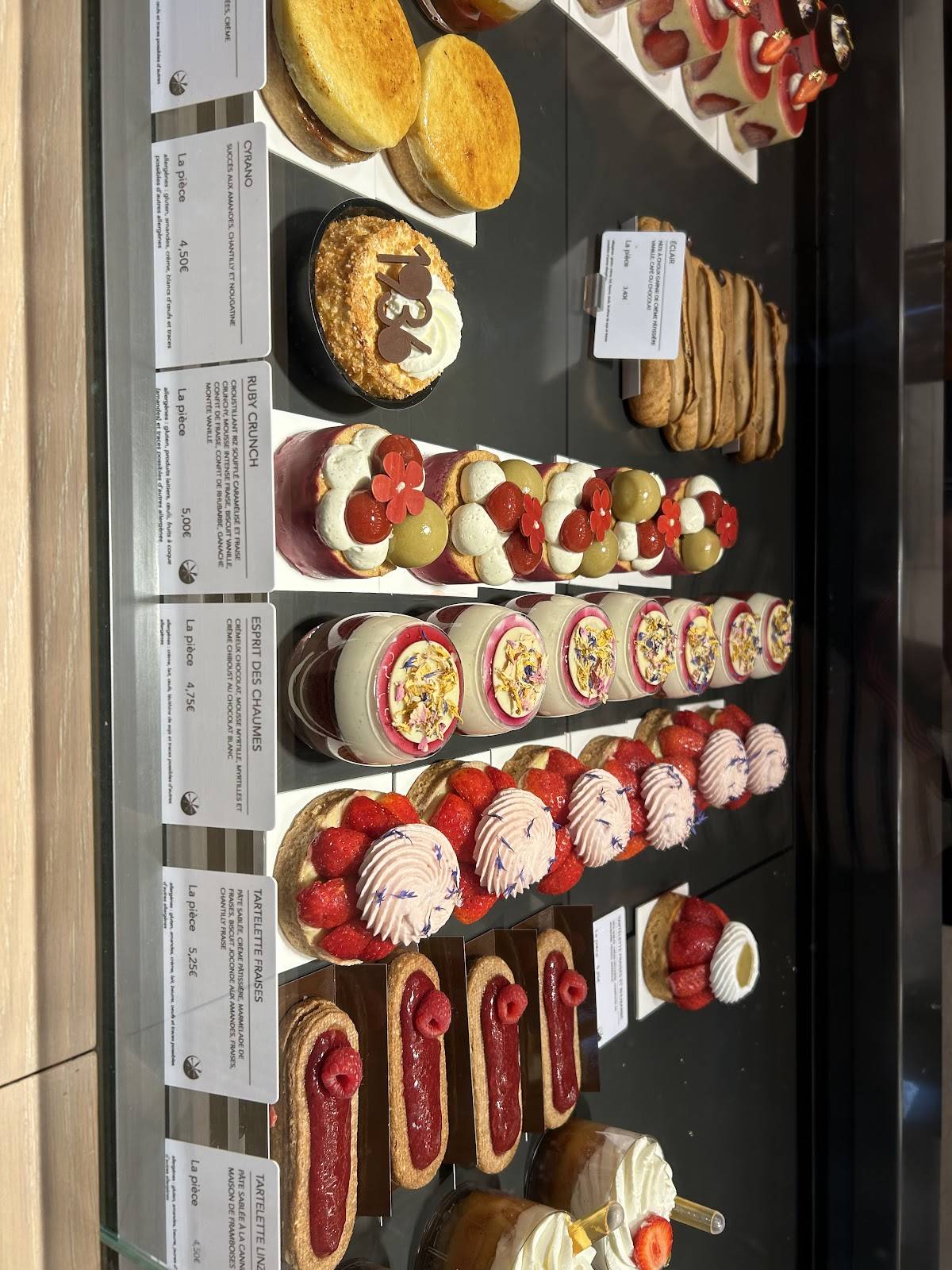 Menu de Pâtisserie Gilg