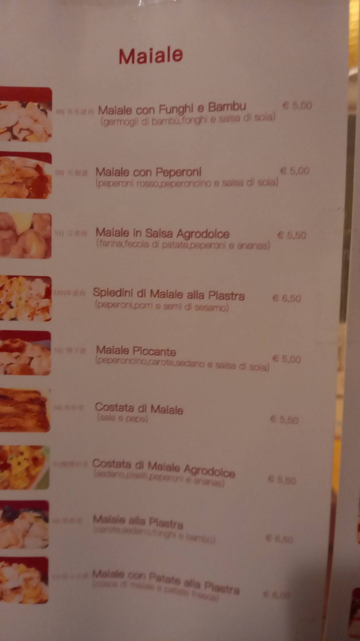 Menu di Pechino 
