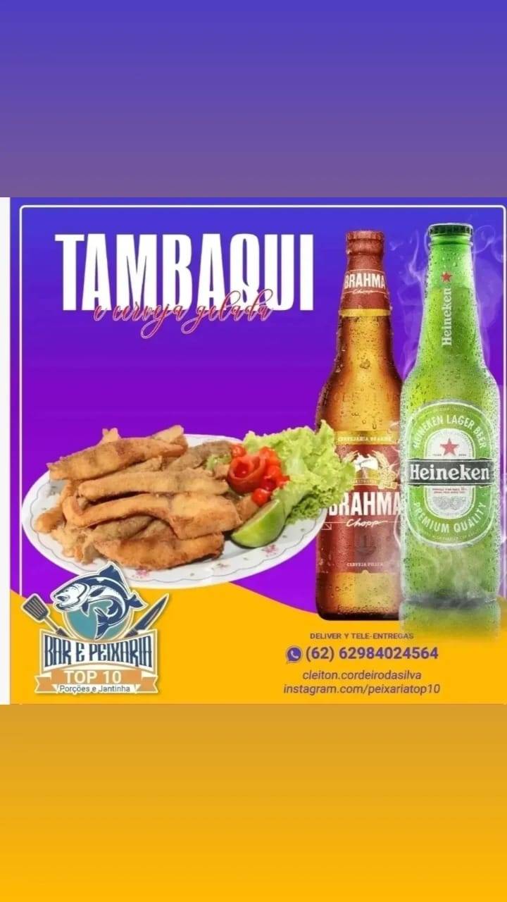 Peixaria top 10 cardápio
