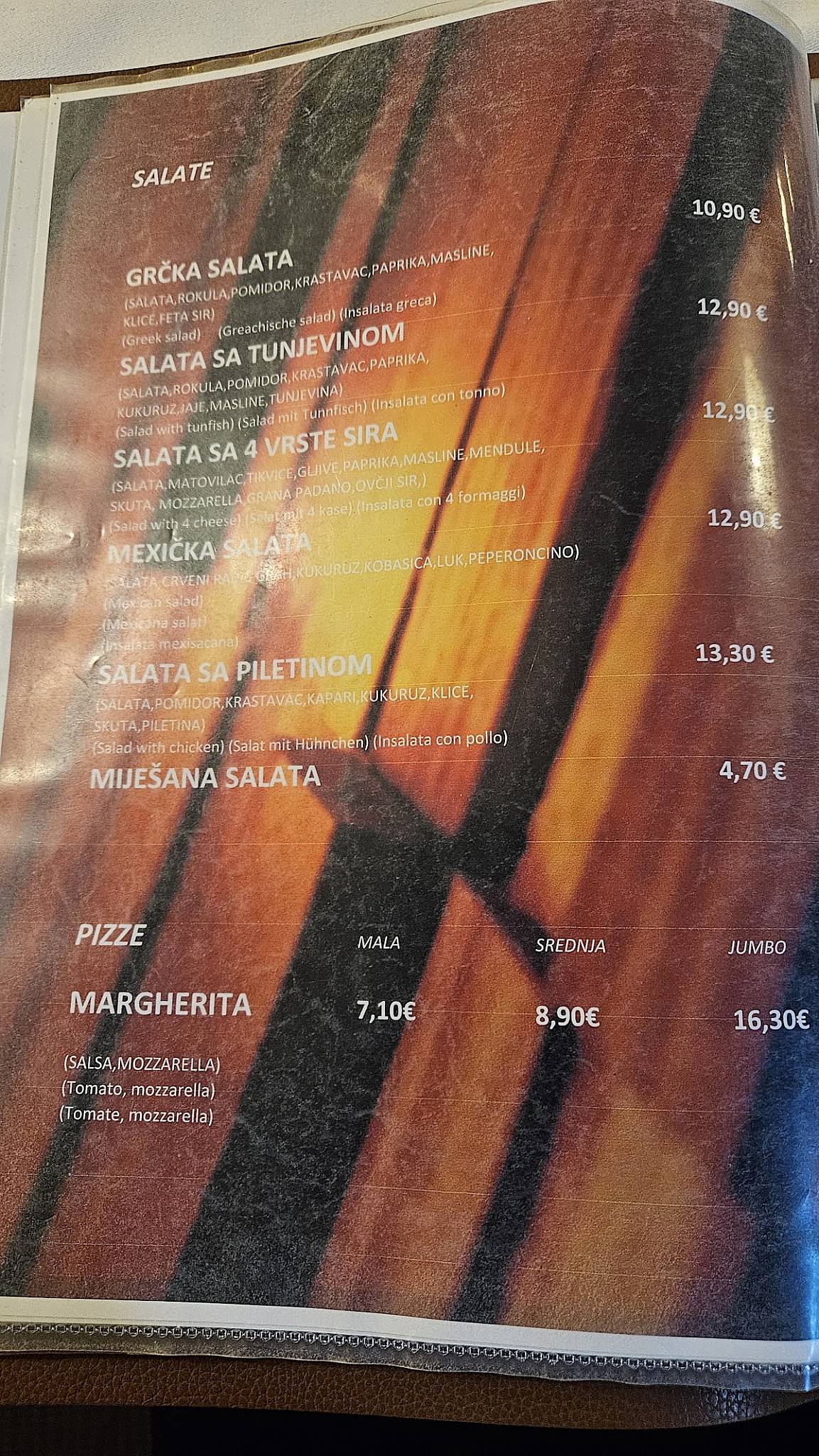 Menu di Peperoncino Pula 