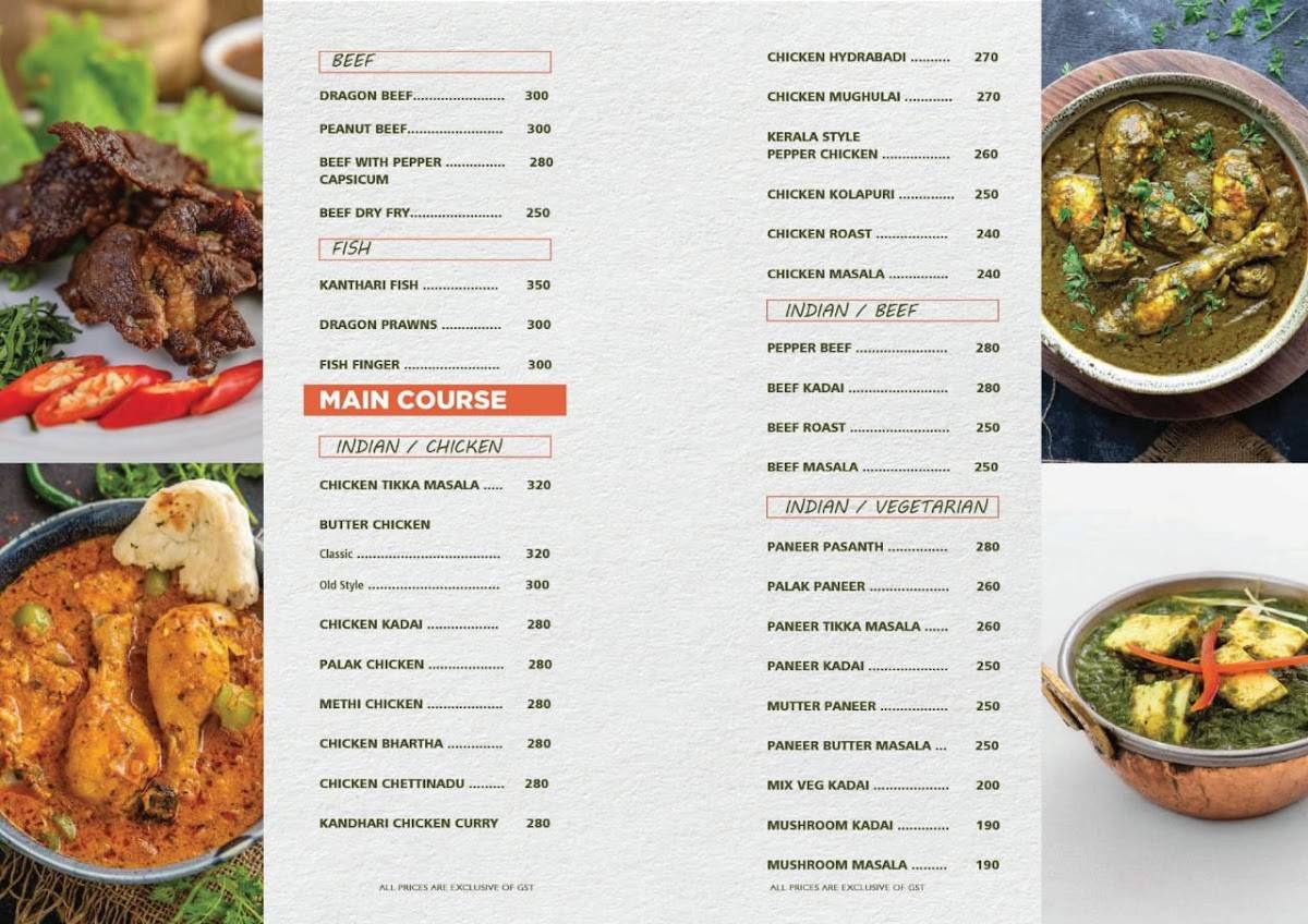 Pepino Restaurant & Caterers menu