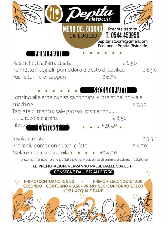 Menu di Pepita 