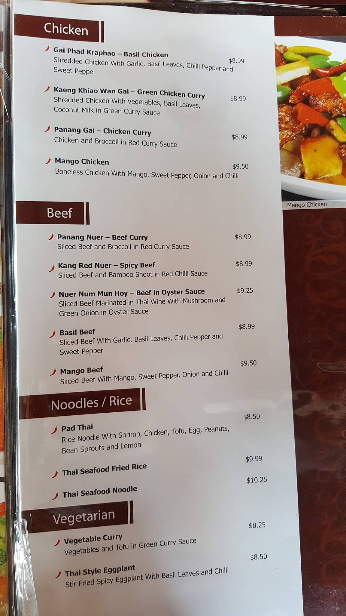 Menu at Pepper Hakka & Thai Cuisine restaurant, Toronto, 80 Ellesmere