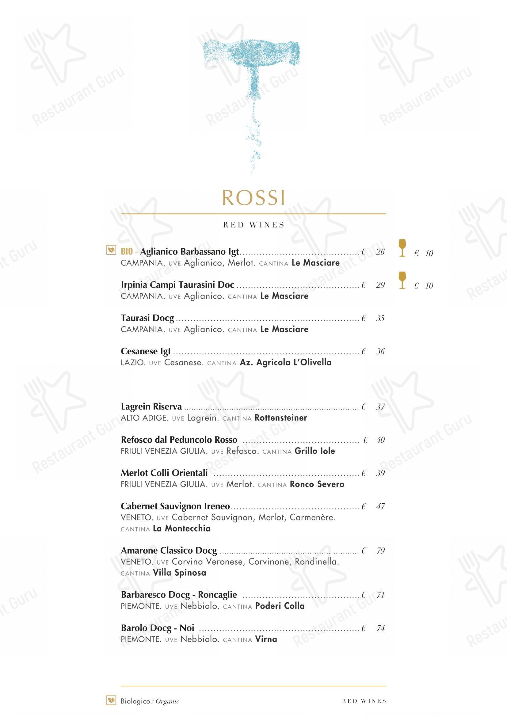 Основное меню per Ristorante Pesciolino ristorante