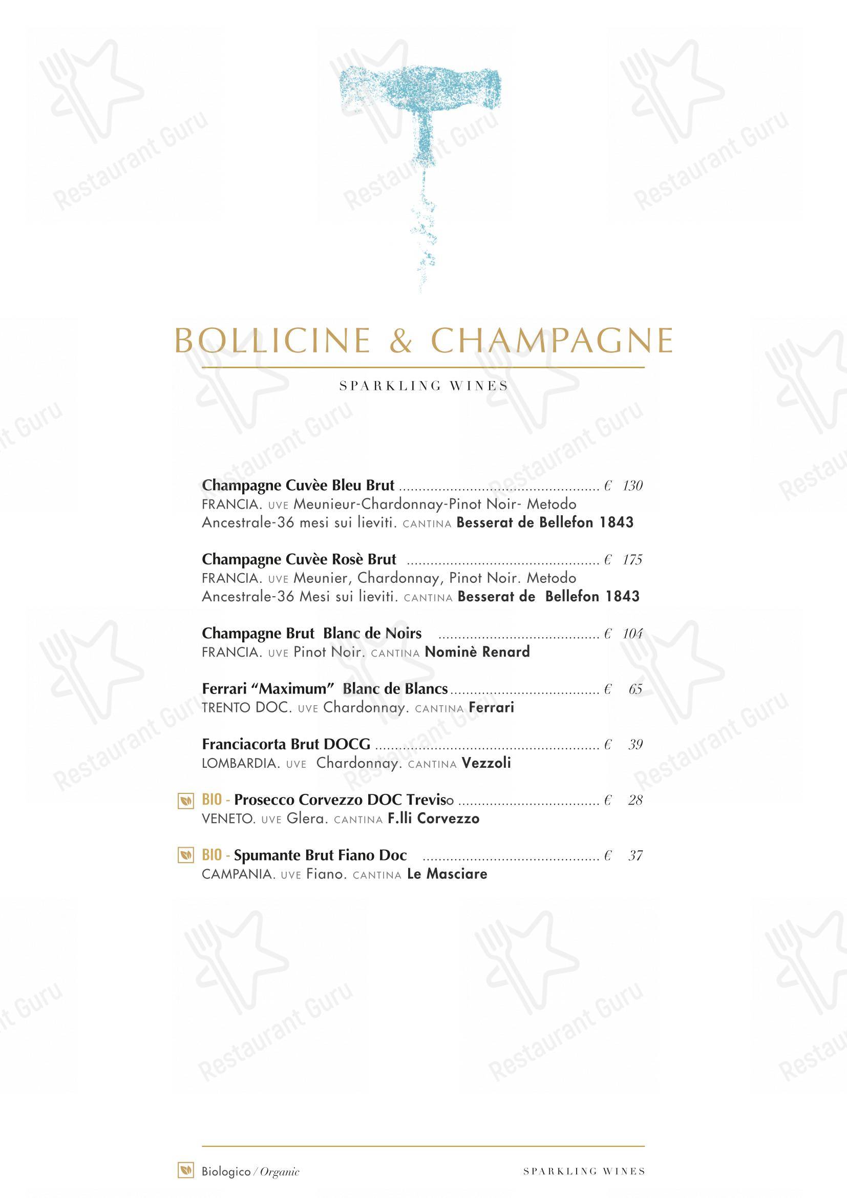 Menu di Ristorante Pesciolino - Основное меню
