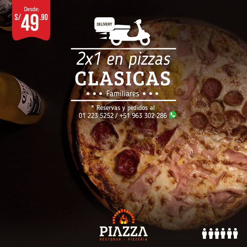 Carta del restaurante Piazza Pizza & Pasta Peruana Miraflores