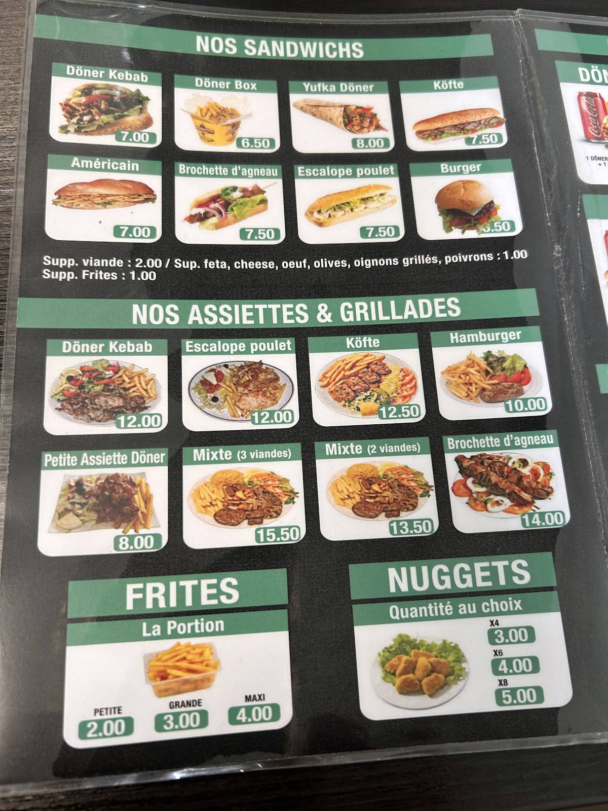 Menu de Picnic Kebab