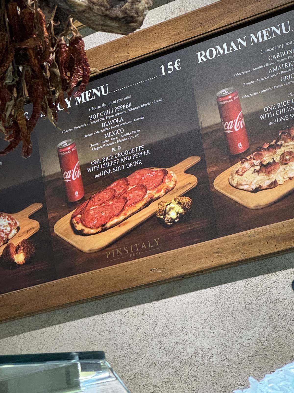 Menu di Pinsitaly Trevi 