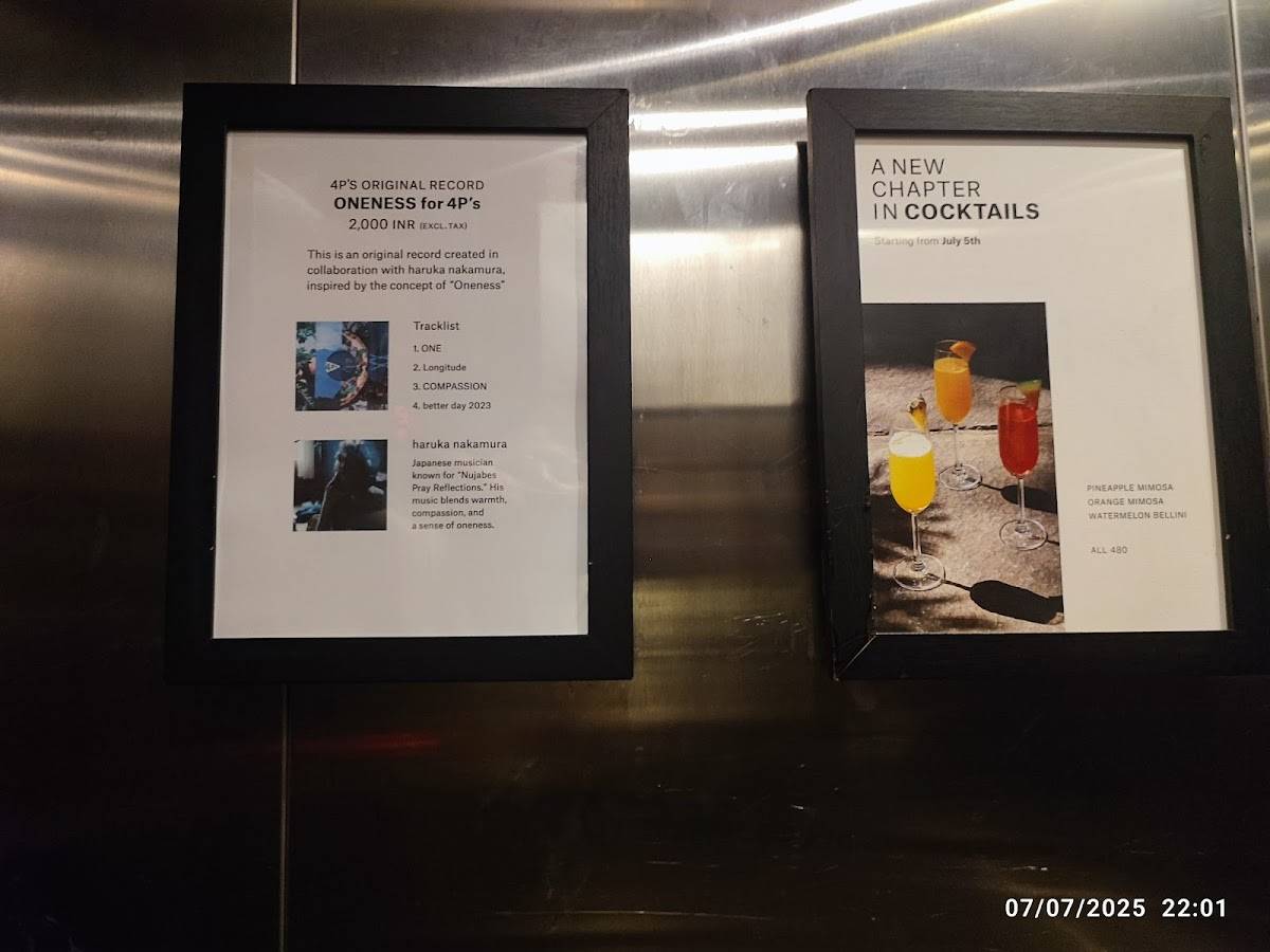 Pizza 4P's Indiranagar menu