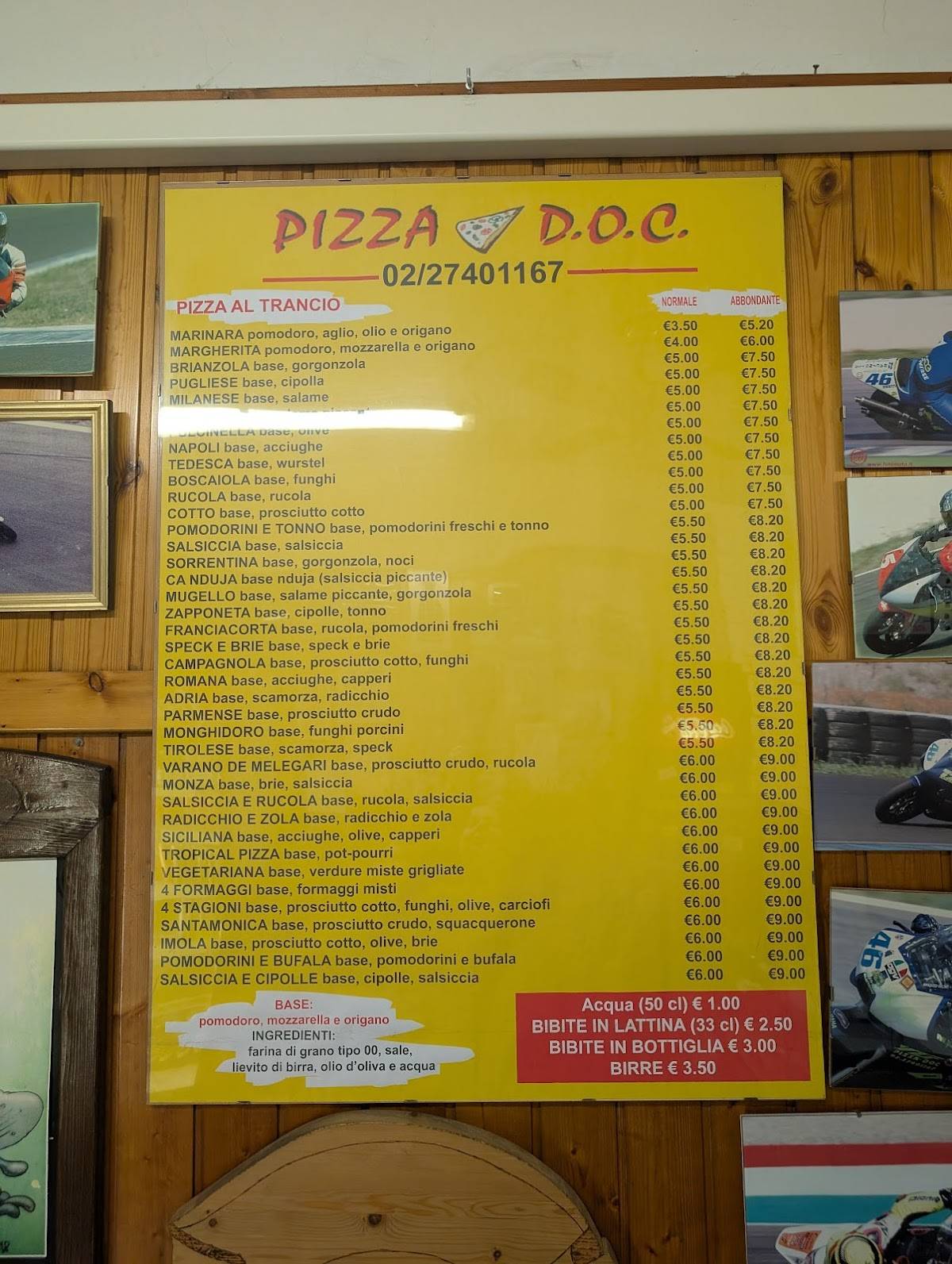 Menu di Pizza D.O.C. 