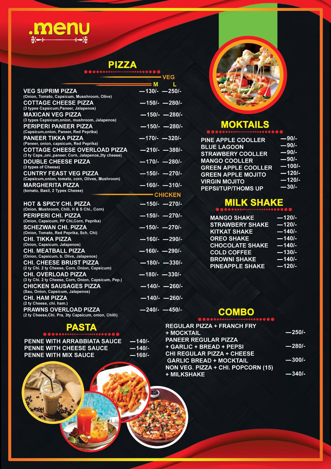 'Pizza Ghar' Cafe & Restaurant menu