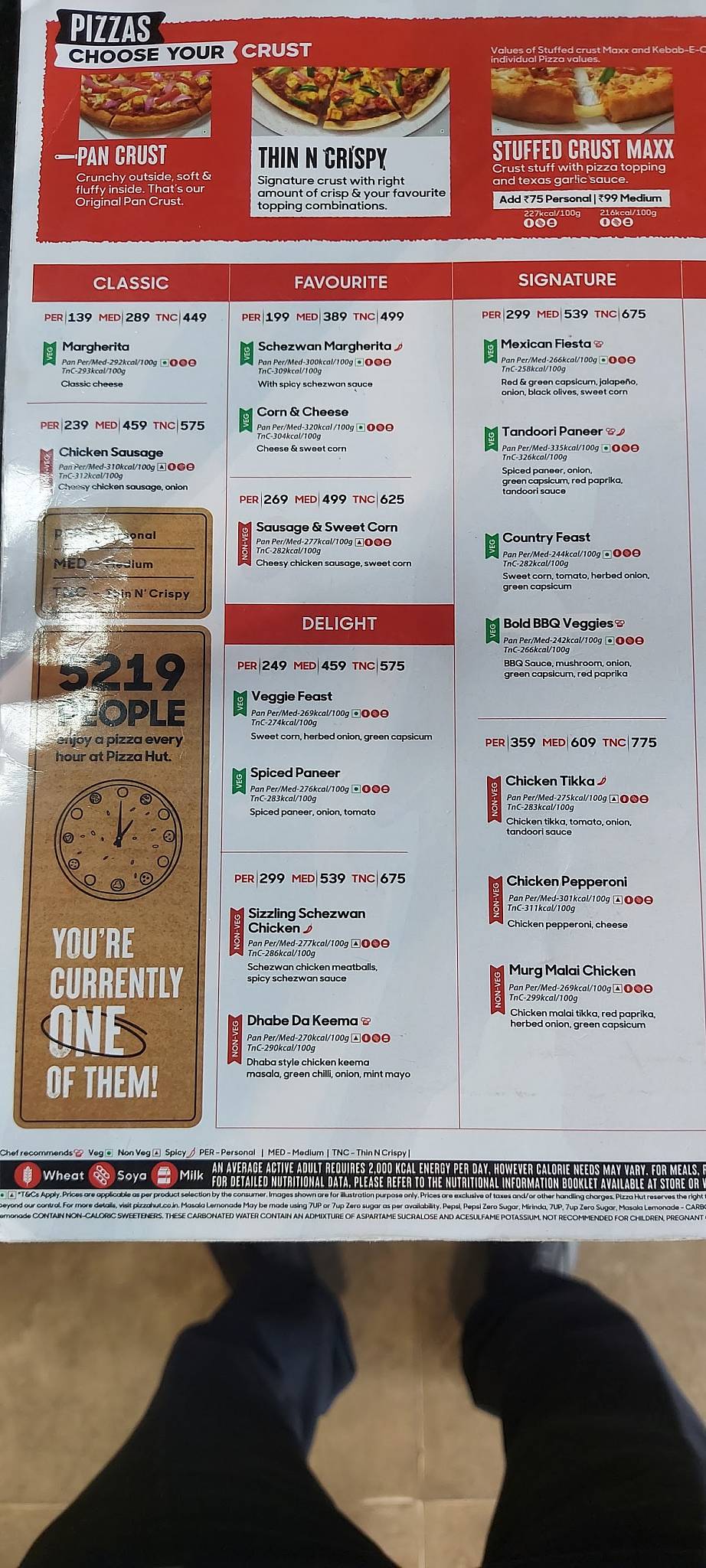 Pizza Hut Alandur, Chennai menu