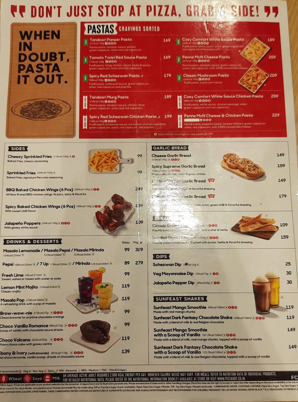 Pizza Hut Ashok Nagar, Chennai menu
