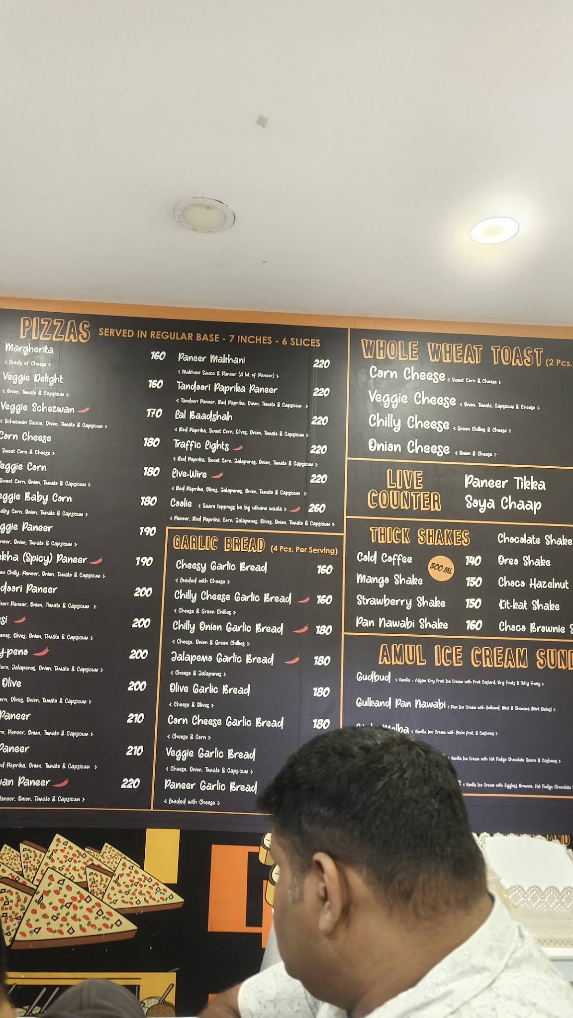 Pizza-Man, VV Puram menu