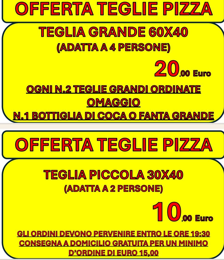 Menu de Pizza Mania