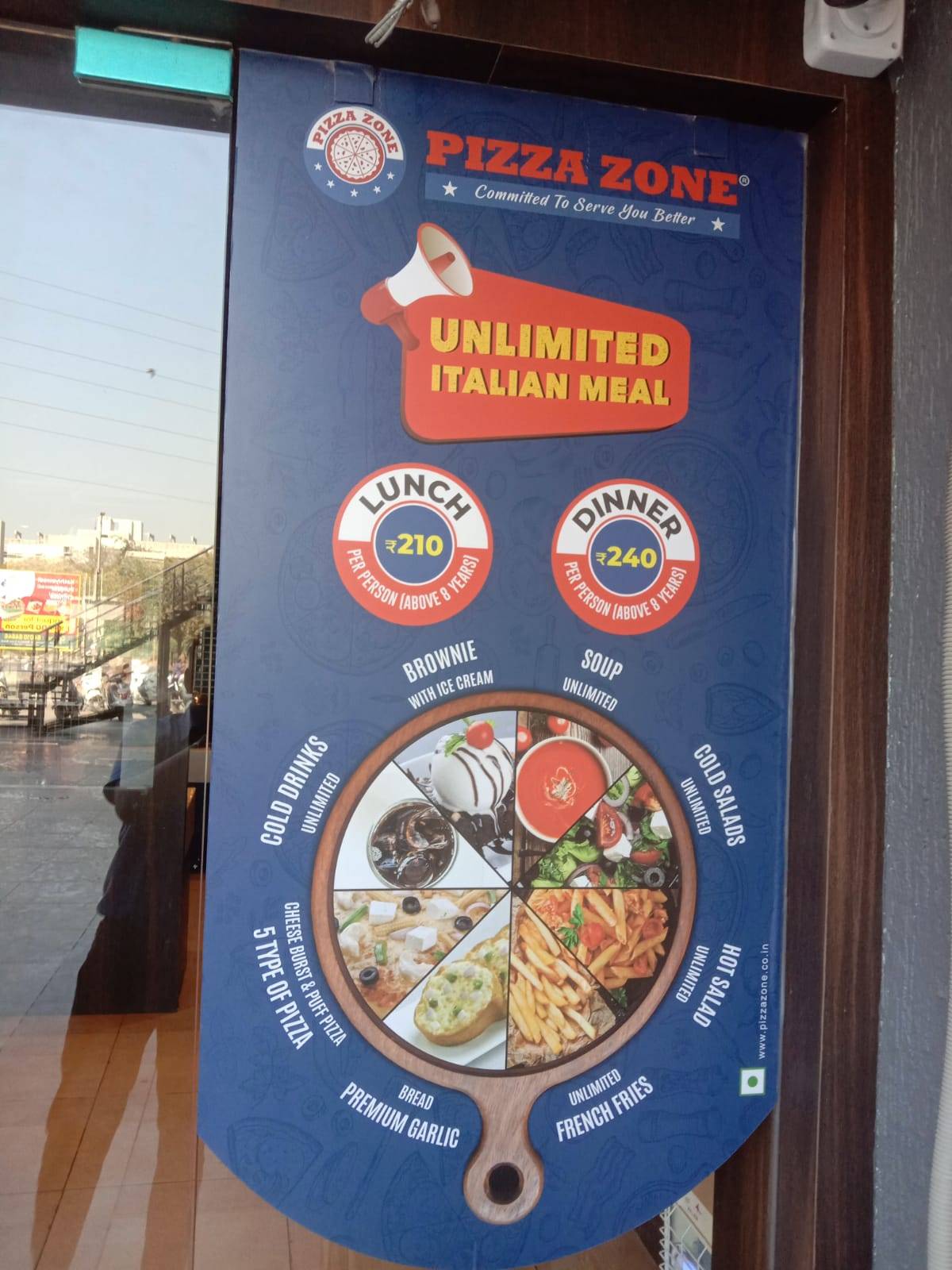 Pizza Zone Morbi menu