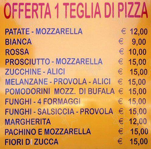 Menu di Pizza E Polli Roma 