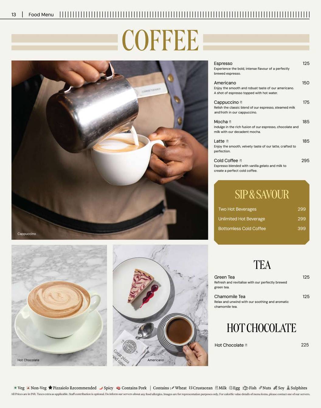 PizzaExpress menu