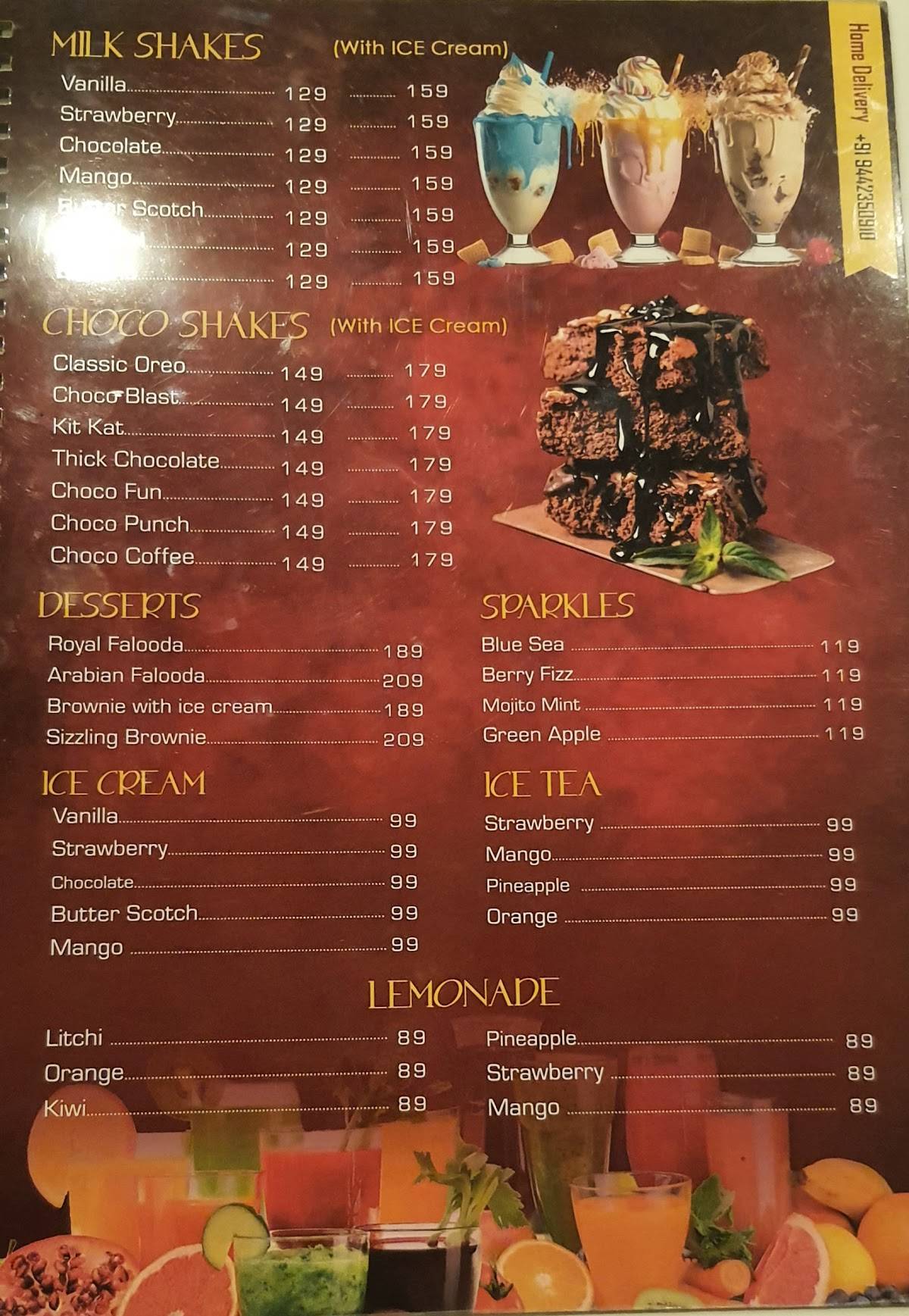Pizzaa Clan menu