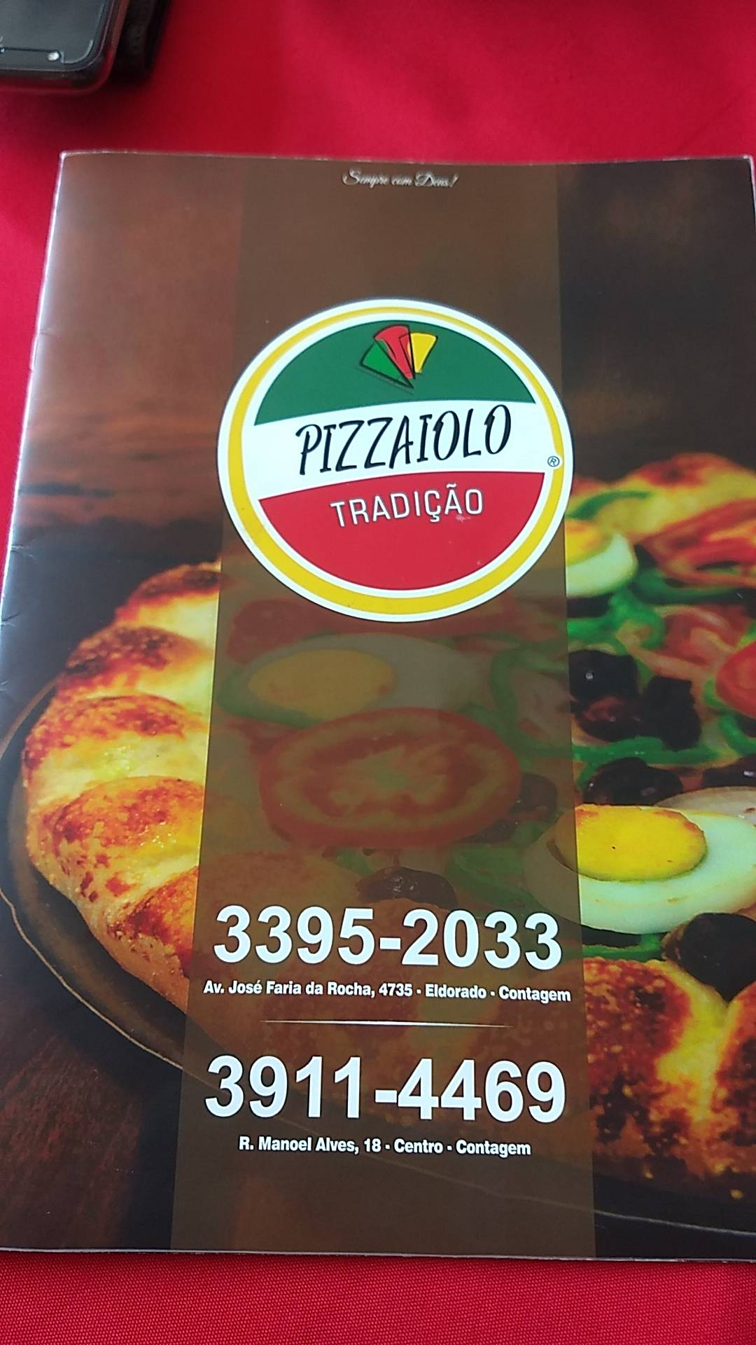 Pizzaiolo Tradição cardápio