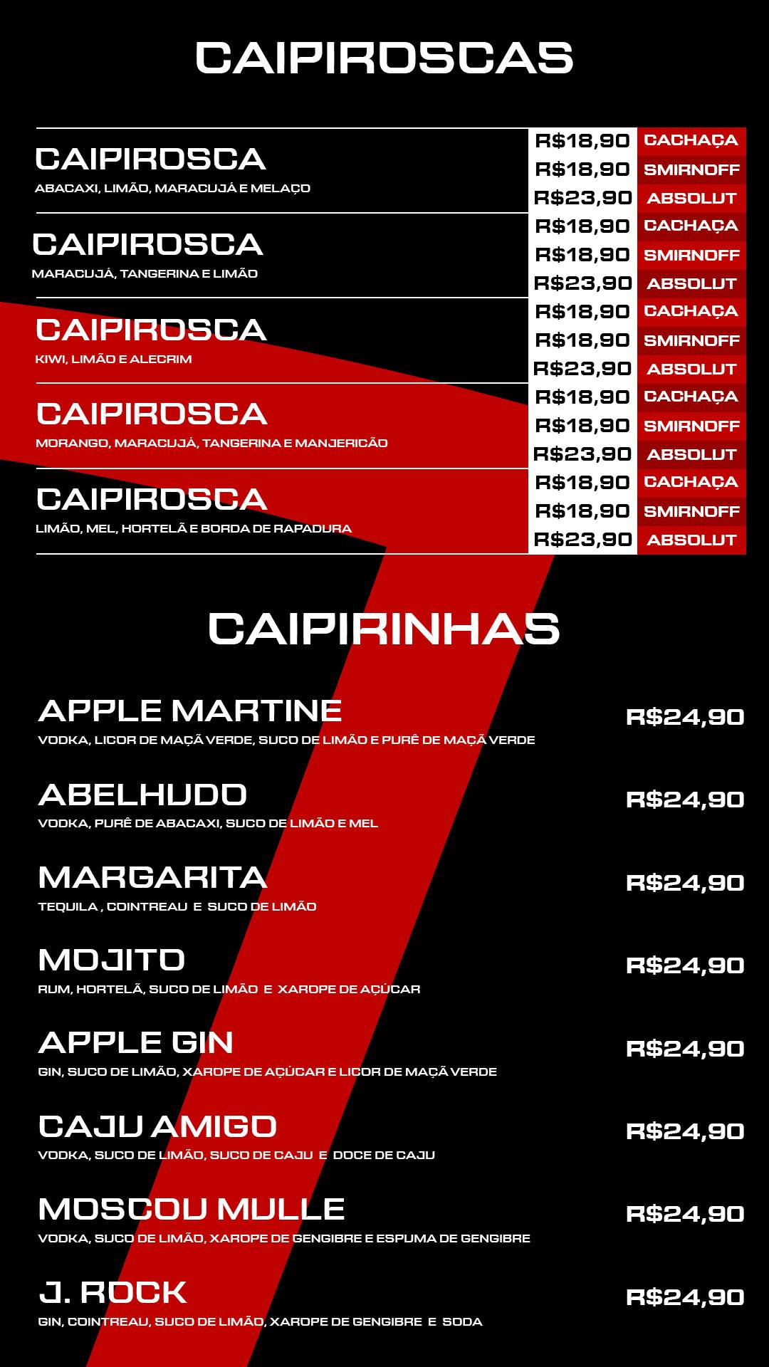 Pizzaria Brás cardápio