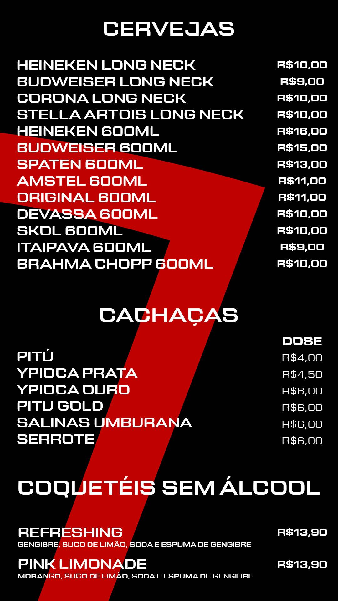 Pizzaria Brás cardápio