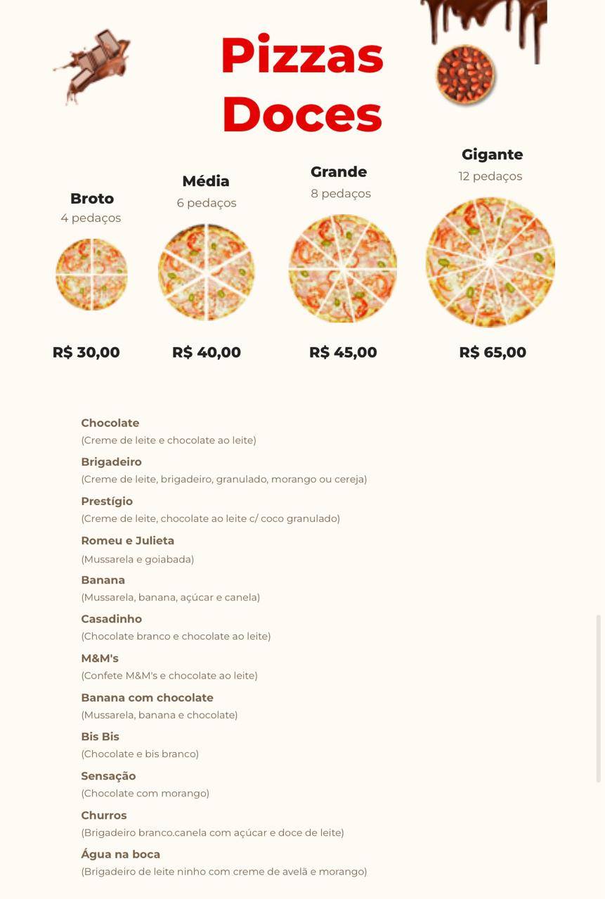 Pizzaria Lá Verità em Jardinópolis cardápio