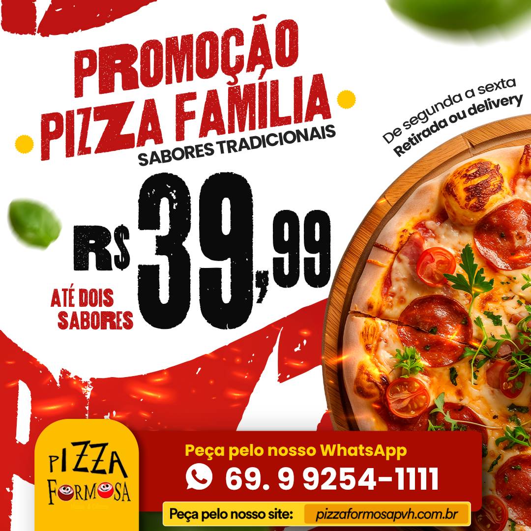 Pizzaria Pizza Formosa cardápio