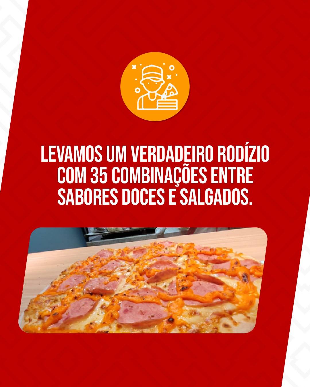 Pizzas na Festa cardápio