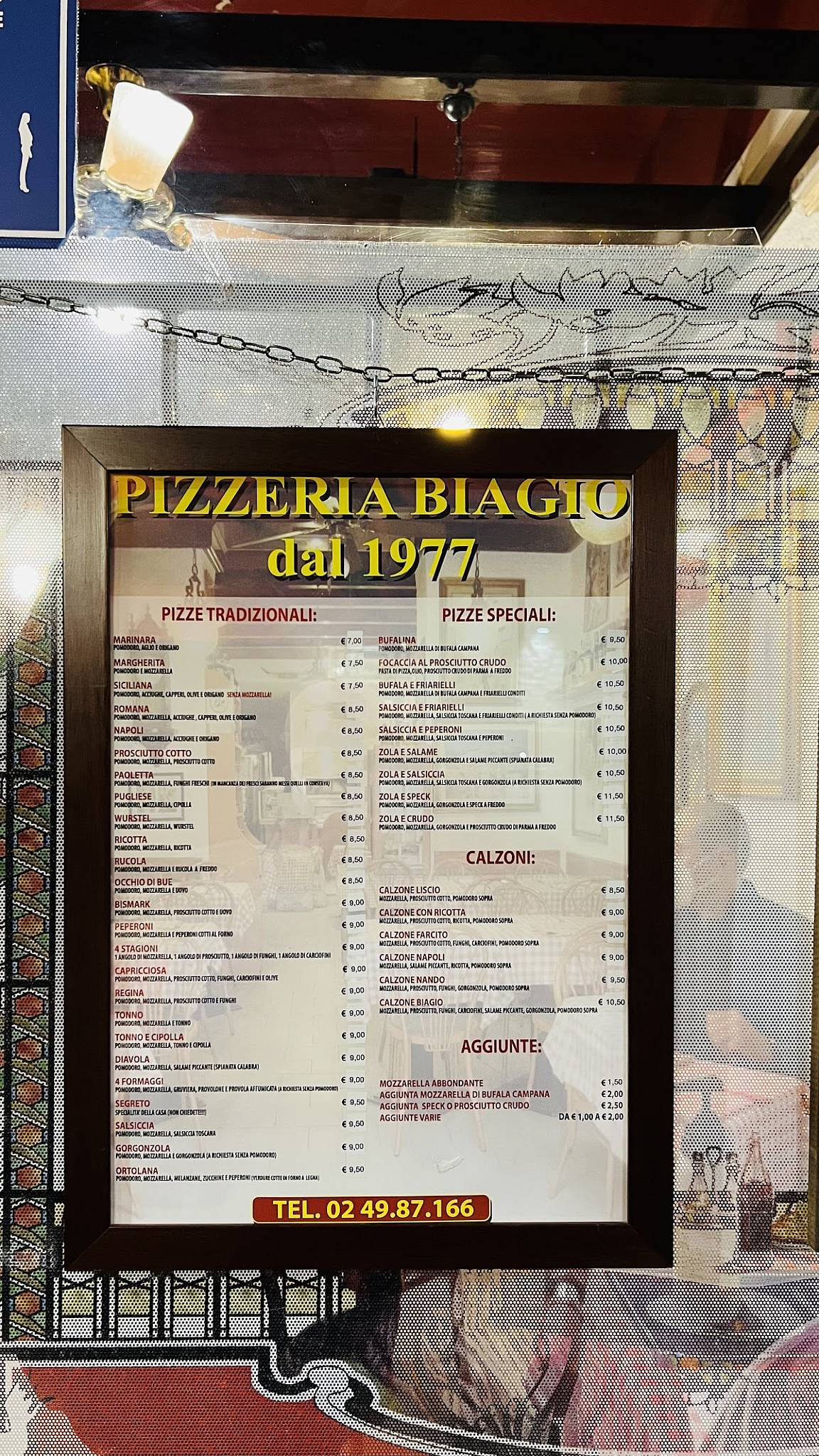Menu di Pizzeria Biagio 