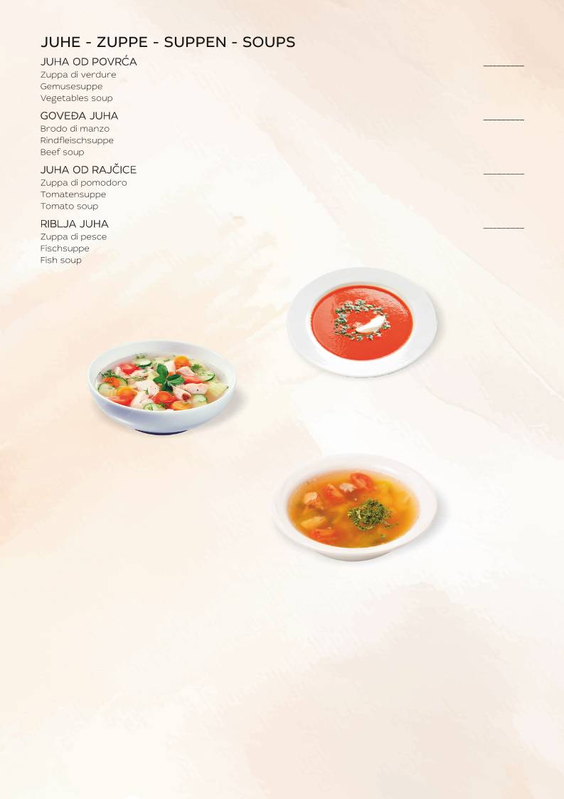 Menu di Pizzeria Capri 