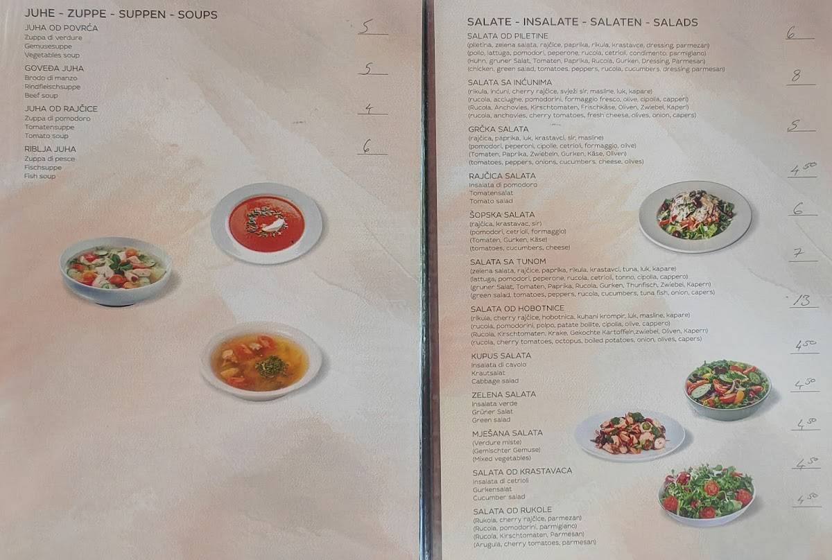 Menu di Pizzeria Capri 