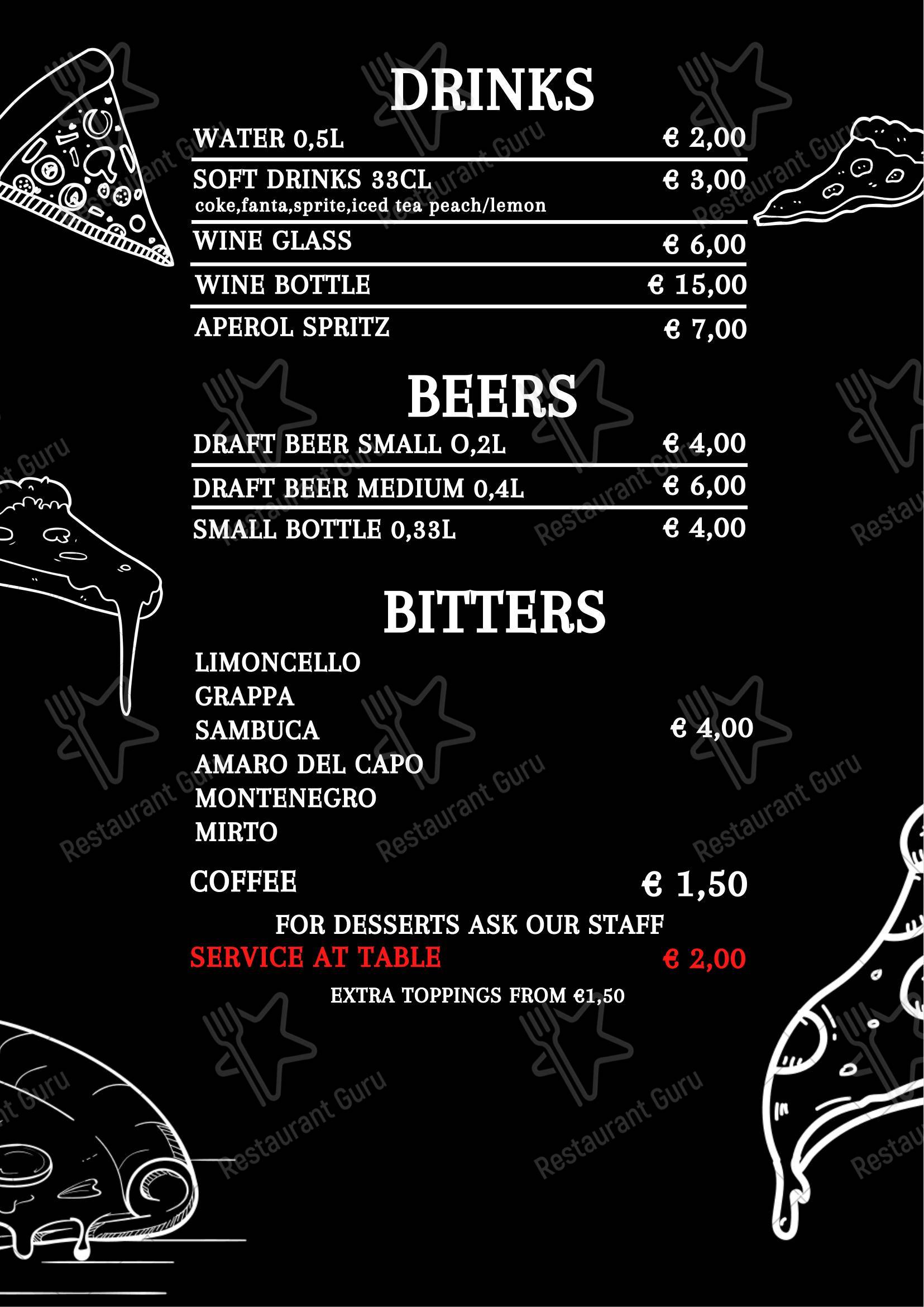 Pizzeria Da Romano Milano in Milano - Menu bar