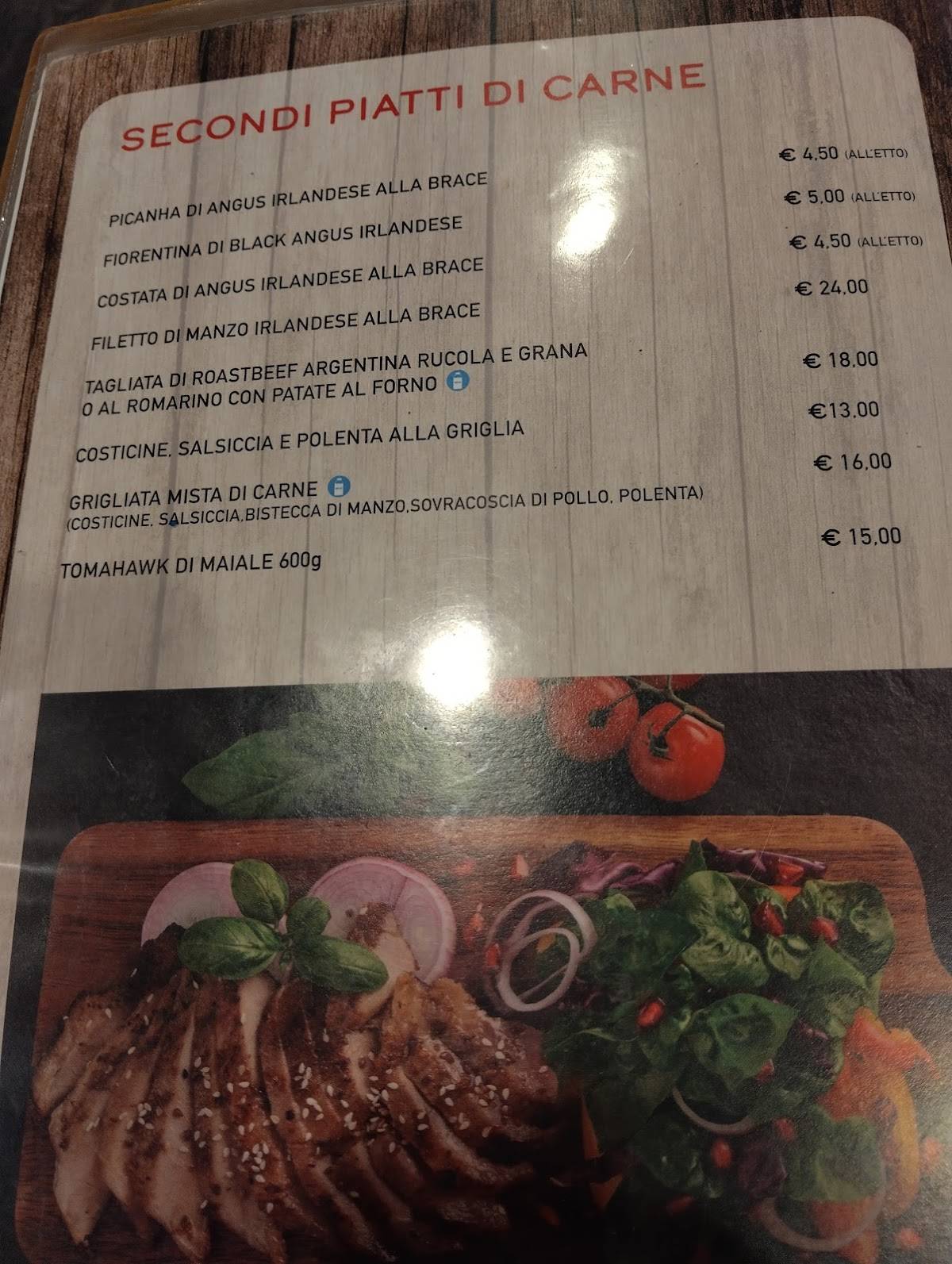 Menu di Dae tose 