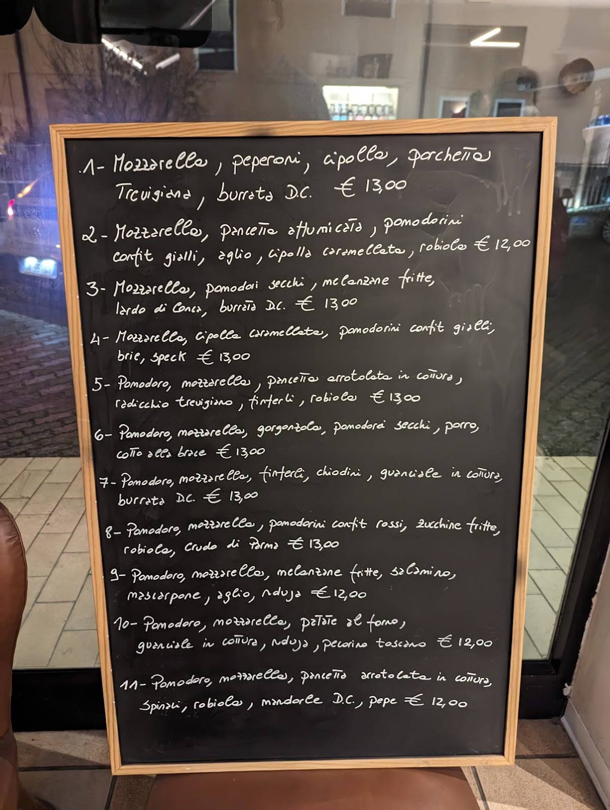 Menu di Pizzeria Dal Tano 
