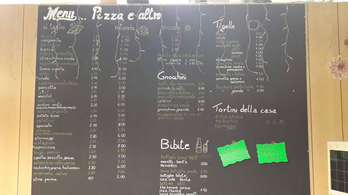 Menu di Pizzeria Elisa Di Lori Elisa 