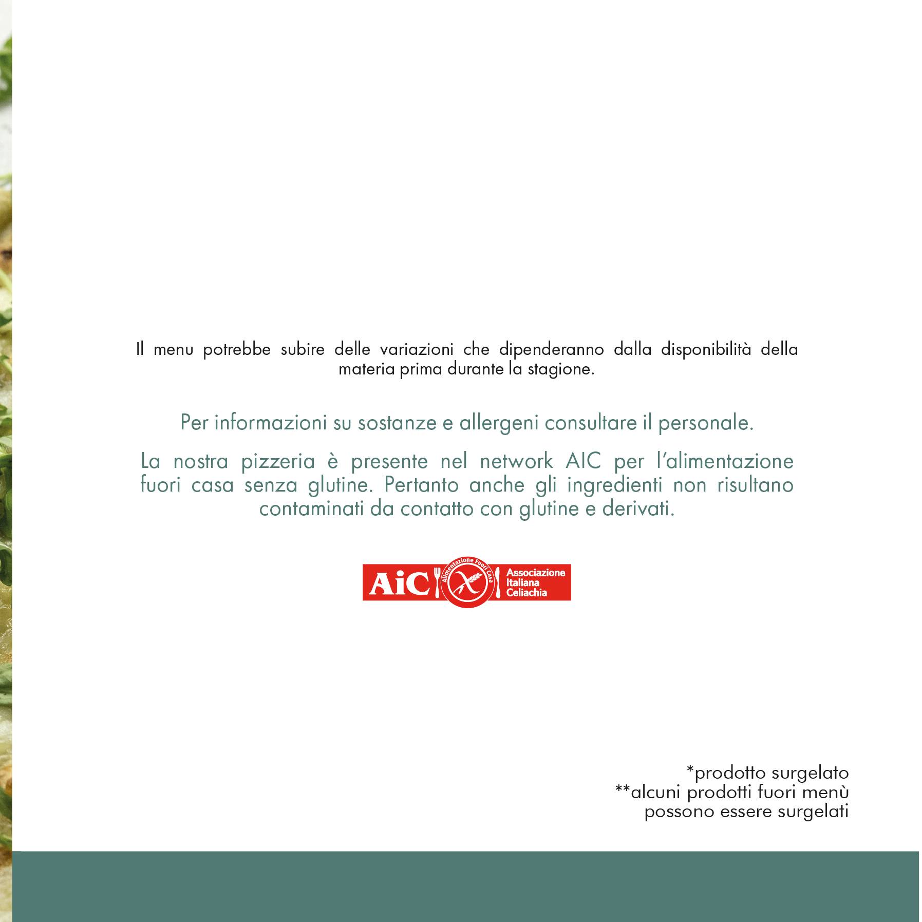 Menu di GreenPizza 
