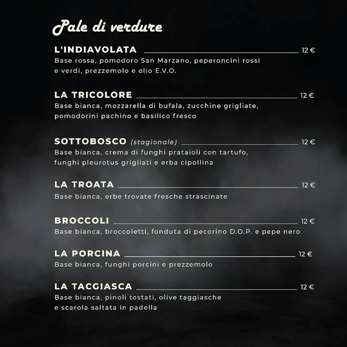 Menu di Pizzeria Happy Days 