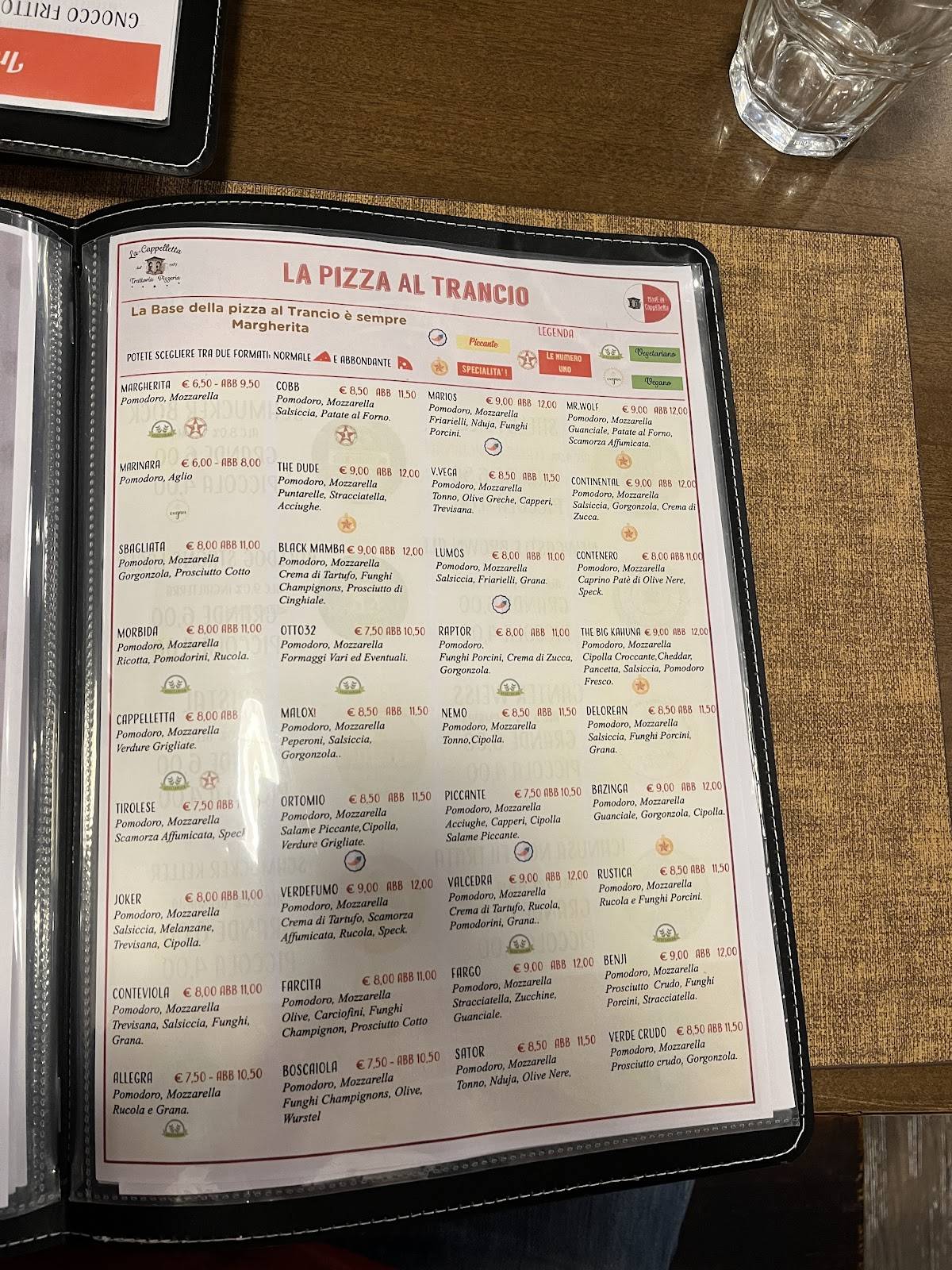 Menu di La Cappelletta 