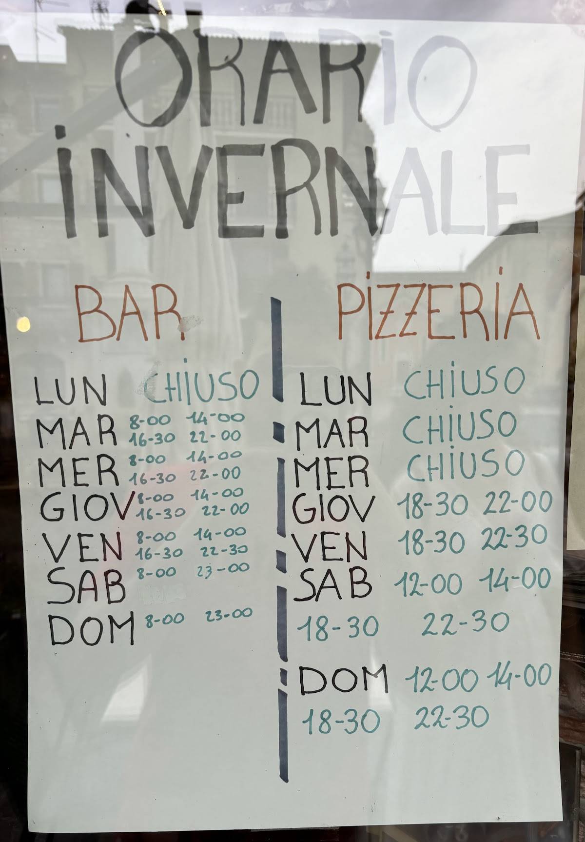 Menu di Pizzeria Lessinia 