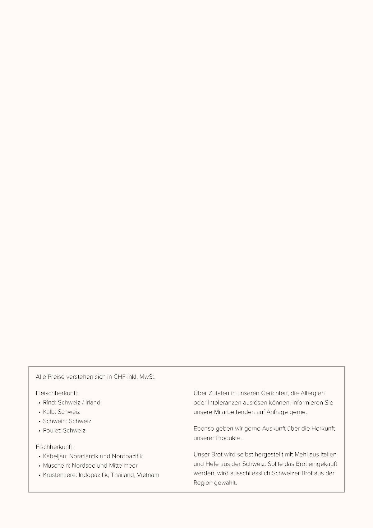 Menu di Pizzeria Löwen 