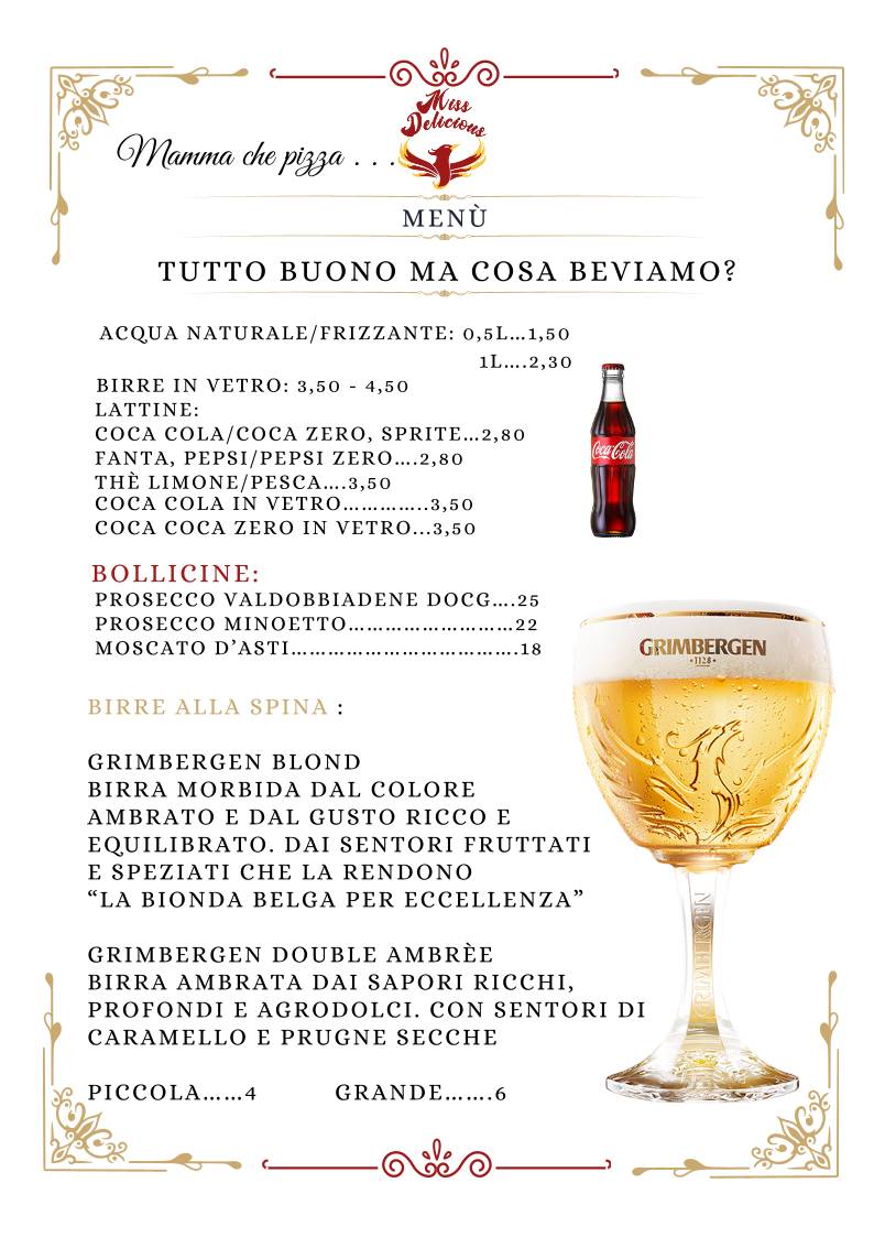 Menu di Miss Delicious Pizzeria 