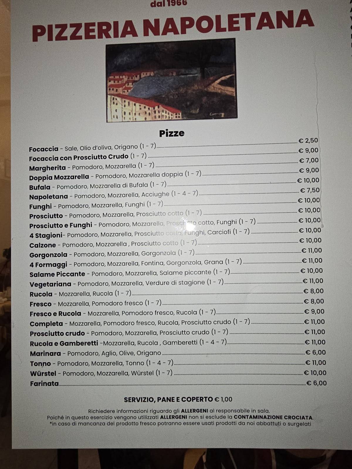Menu di Pizzeria Napoletana 