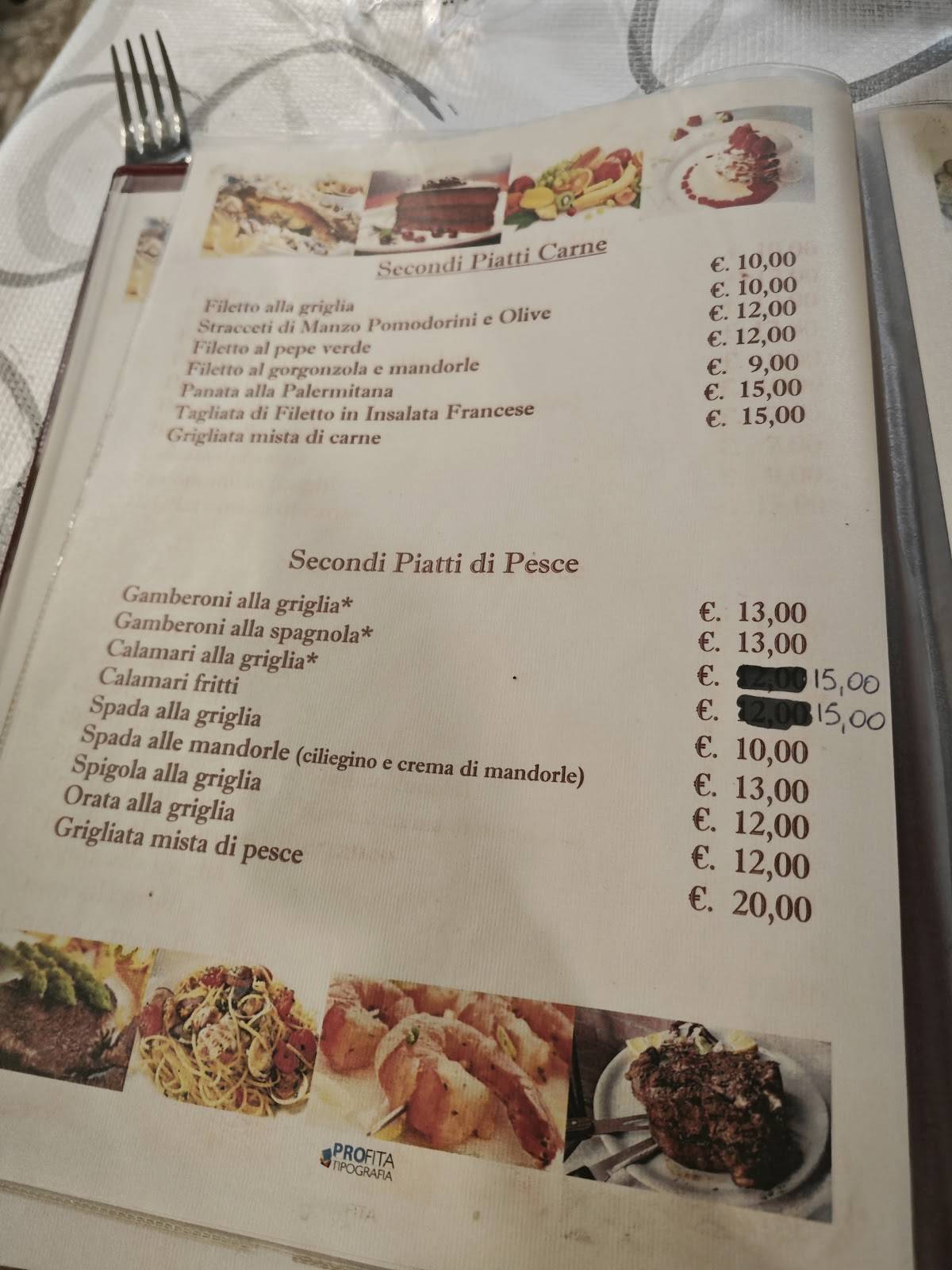 Menu di Al Teatrino 