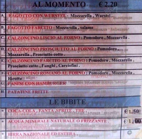 Menu di Pizzeria San Paolo Magdy 