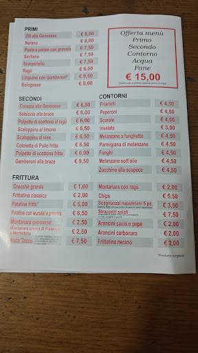 Menu di Pizzeria Tasso Sas Di Aquino Pasquale 