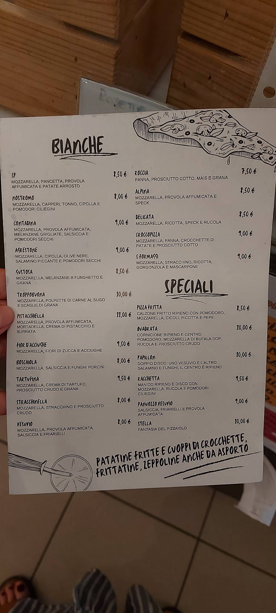 Menu di Pizzeria bar Agrestone 