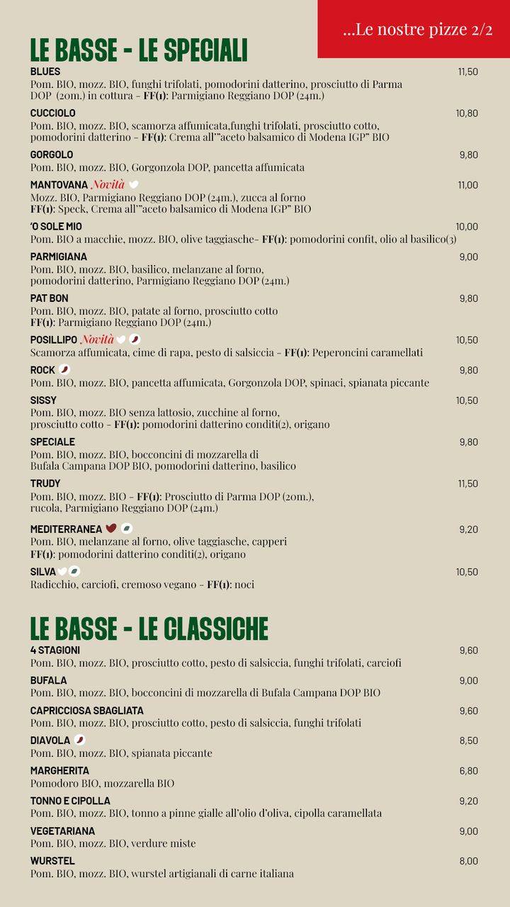 Menu di Pizzikotto - Pizzeria & Lifferia - Verona 