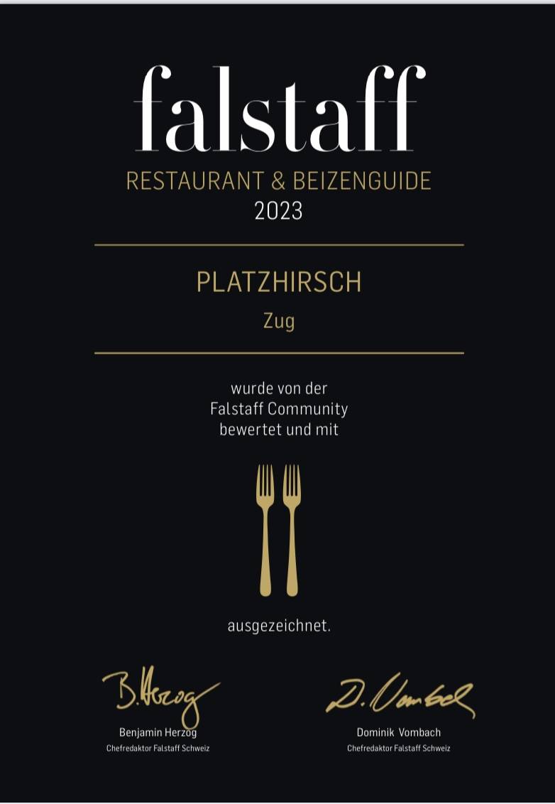 Menu di Platzhirsch 